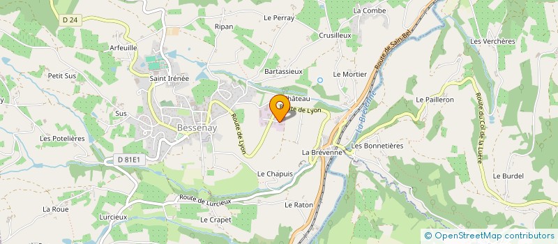 localisation de l'entreprise ETA RAMBAUD à BESSENAY