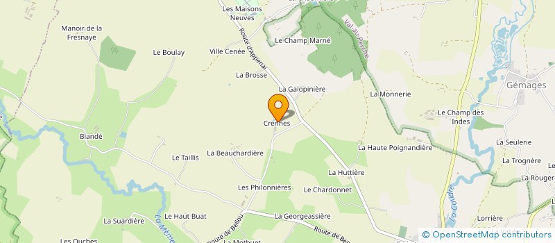 localisation de l'entreprise ETA RENARD ELAGAGE à ORIGNY-LE-ROUX