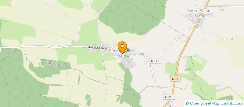 localisation de l'entreprise ETA ROGUE GRAND EST à VAUDRECOURT