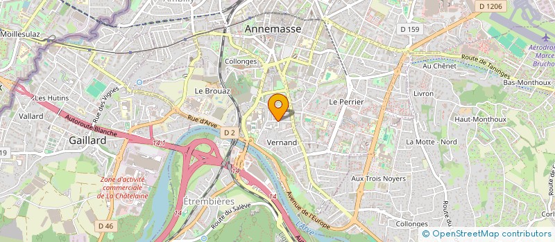 localisation de l'entreprise ETA S.A à ANNEMASSE