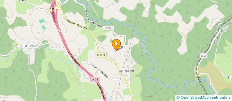 localisation de l'entreprise ETA SUDRE  LACHAMP-RIBENNES