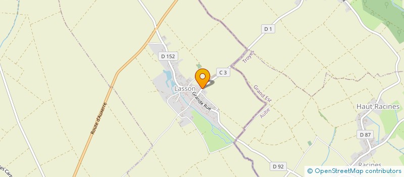 localisation de l'entreprise ETA T.T.G.  LASSON