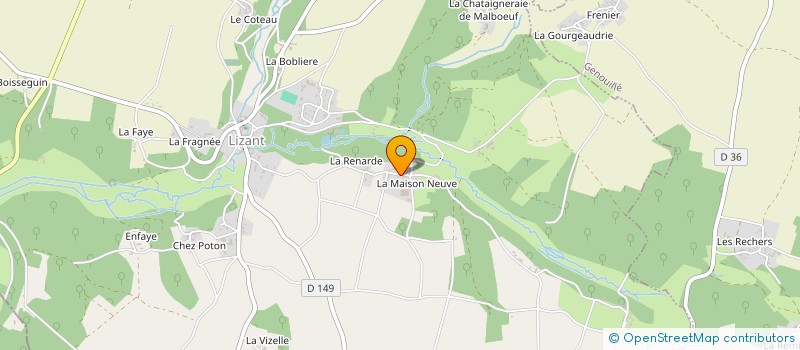 localisation de l'entreprise ETA TRILLAUD à LIZANT