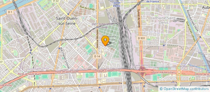 localisation de l'entreprise ETAB à SAINT-OUEN-SUR-SEINE