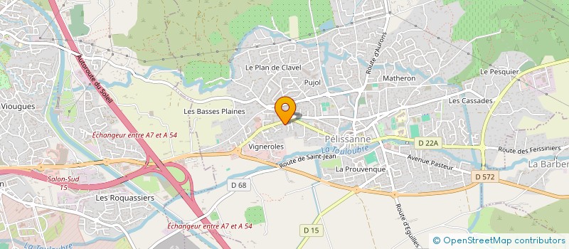 localisation de l'entreprise ETAB FOLLAIN CARDONNE à PELISSANNE