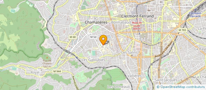 localisation de l'entreprise ETAB MEDICO SOCIAL PUBLIC GALOUBIES à CHAMALIERES
