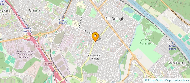 localisation de l'entreprise ETABAT  RIS-ORANGIS