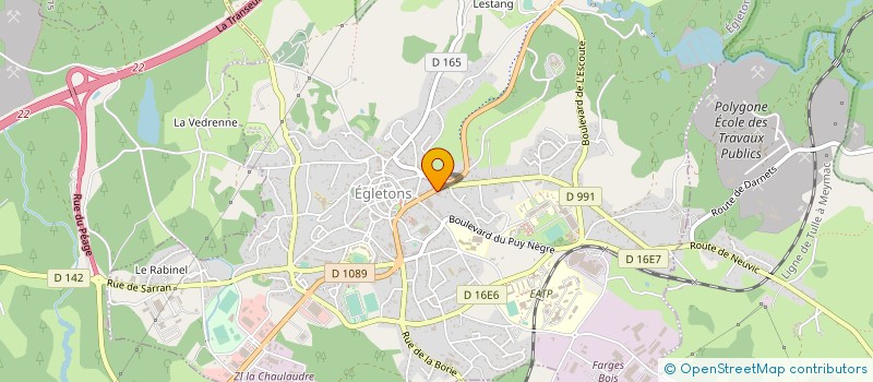 localisation de l'entreprise ETABISSEMENTS MAZEYRAT à EGLETONS