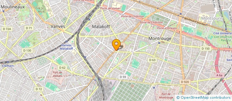 localisation de l'entreprise ETABL AIRCONFORT à MONTROUGE