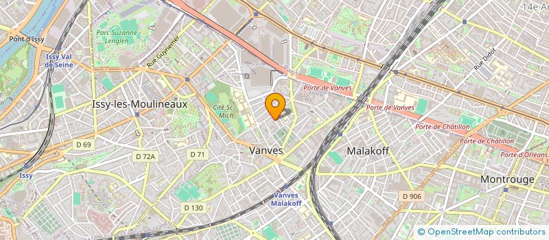 localisation de l'entreprise ETABL AMISTANI MENUISERIE à VANVES
