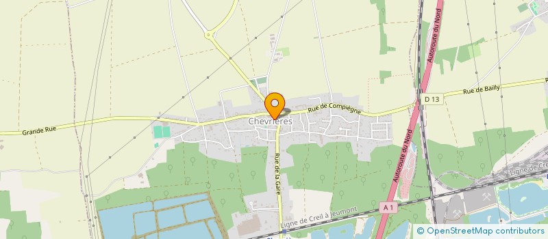 localisation de l'entreprise ETABL BACQUET BERNARD à CHEVRIERES