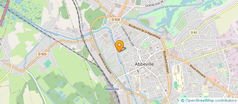 localisation de l'entreprise ETABL CAUDRELIER à ABBEVILLE