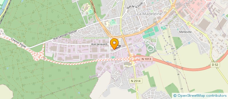 localisation de l'entreprise ETABL CLAUDE GUILBERT ET CIE  EVREUX