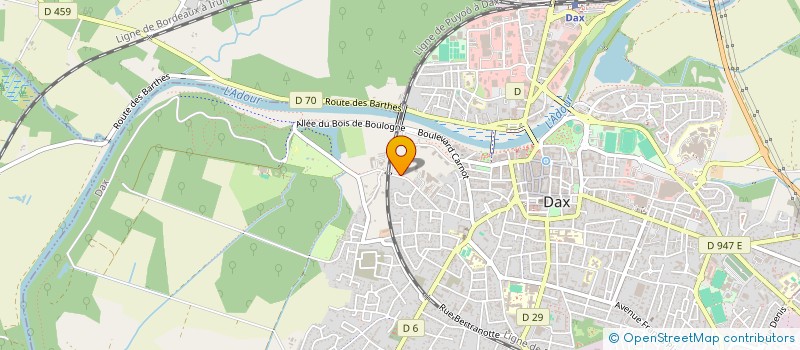 localisation de l'entreprise ETABL DES LAZARISTES à DAX