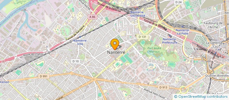 localisation de l'entreprise ETABL EMAIL DECORS à NANTERRE