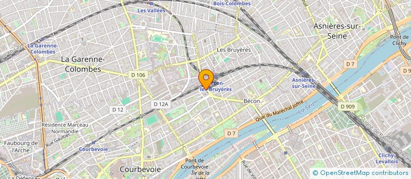 localisation de l'entreprise ETABL FAROUX MENUISERIE à COURBEVOIE
