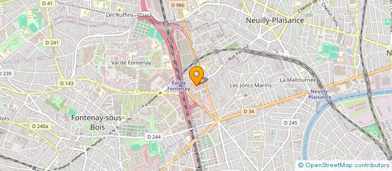 localisation de l'entreprise ETABL FROGER ET BIACCHESI à FONTENAY-SOUS-BOIS