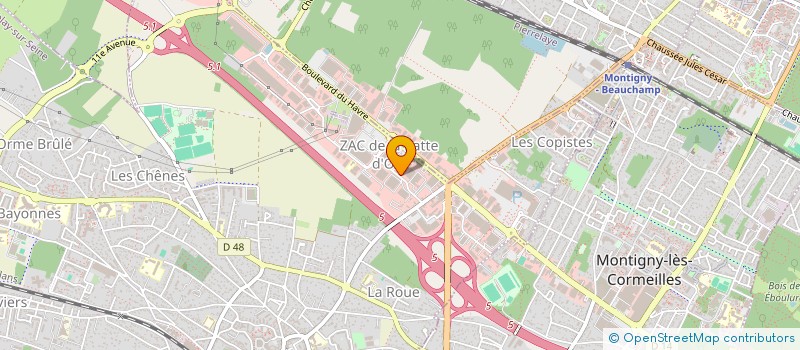 localisation de l'entreprise ETABL GILBERT JOUNEAU ET CIE  HERBLAY-SUR-SEINE