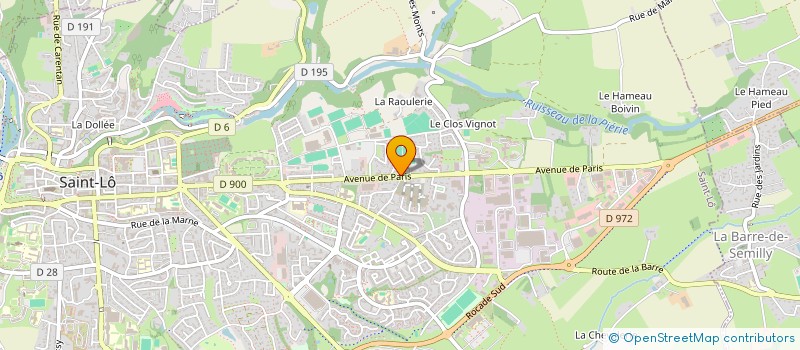 localisation de l'entreprise ETABL HENRI DUVAL ET CIE  SAINT-LO