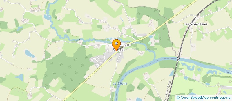localisation de l'entreprise ETABL HORTICOLES GILLET LECLERC à SOUVIGNE-SUR-SARTHE