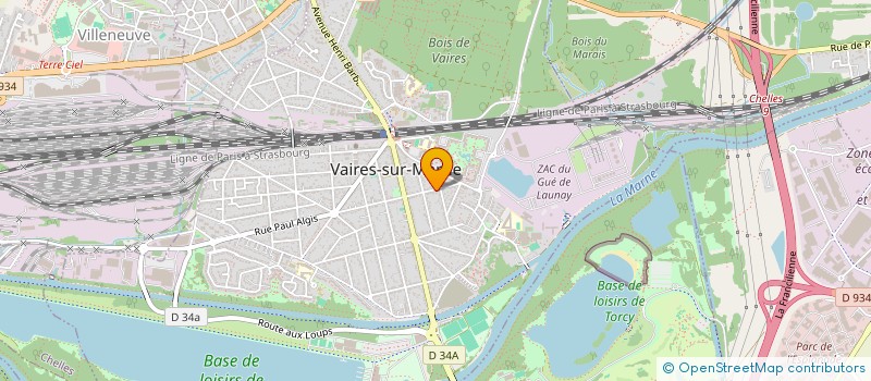 localisation de l'entreprise ETABL HUART à VAIRES-SUR-MARNE