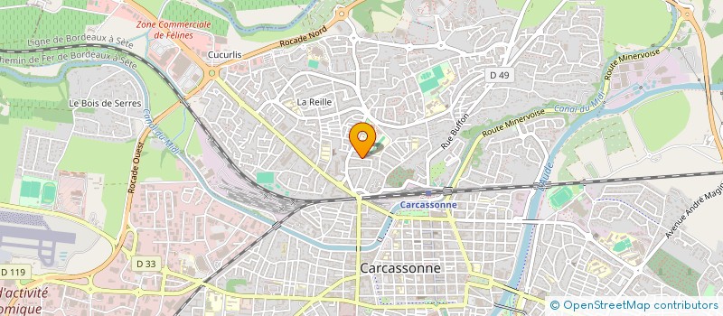 localisation de l'entreprise ETABL J CASSE & JL SANCHEZ à CARCASSONNE