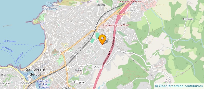 localisation de l'entreprise ETABL J P SOUBELET  CIBOURE