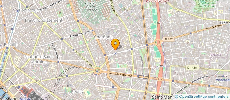 localisation de l'entreprise ETABL L L  PARIS