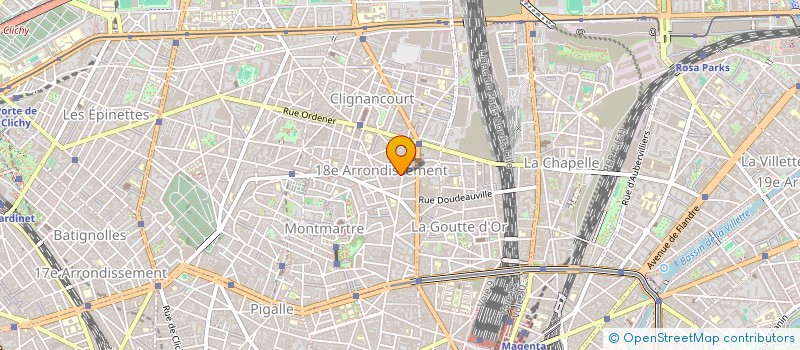 localisation de l'entreprise ETABL LE ROUX COUVERTURE à PARIS