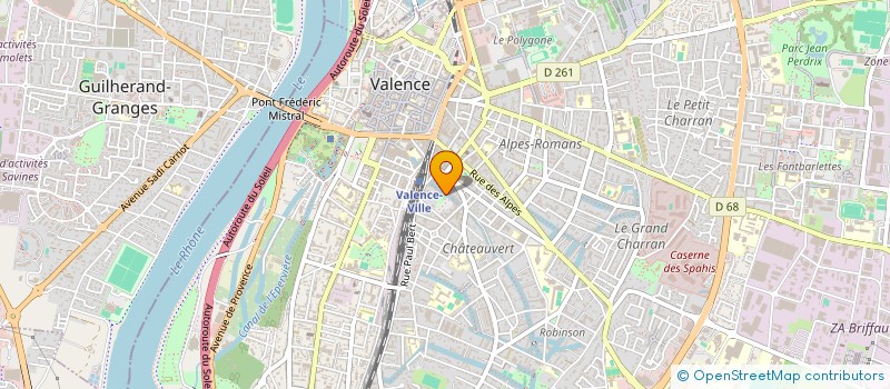 localisation de l'entreprise ETABL N D DE CHARITE à VALENCE