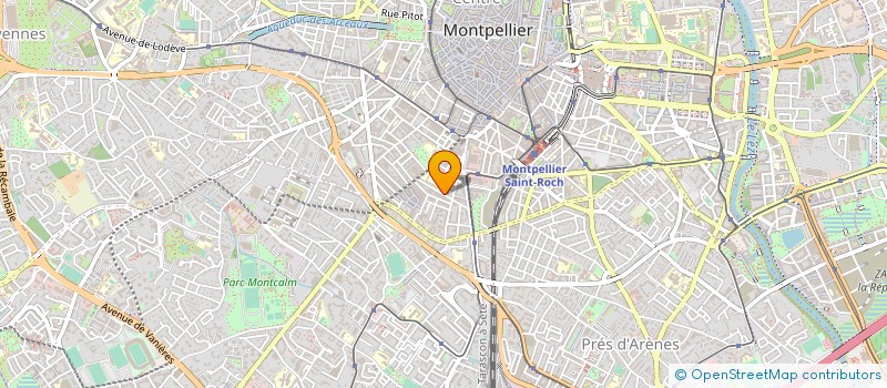 localisation de l'entreprise ETABL ORIOL S A à MONTPELLIER