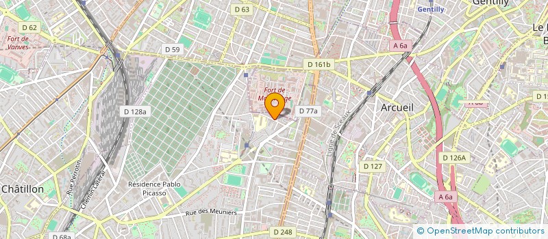 localisation de l'entreprise ETABL R DUCHESNE CIE à BAGNEUX