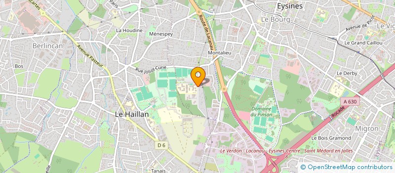 localisation de l'entreprise ETABL REG ENSEIGN ADAPTE DE LA PLAINE à EYSINES