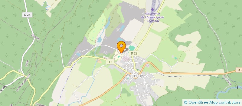 localisation de l'entreprise ETABL REG ENSEIGN ADAPTE LA MORAINE à CROTENAY