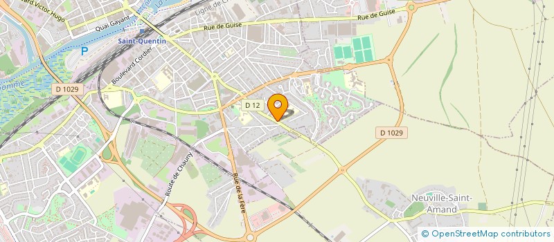 localisation de l'entreprise ETABL.REGIONAL ENSEIGNEMENT ADAPTE à SAINT-QUENTIN