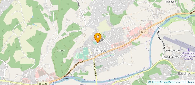 localisation de l'entreprise ETABL REGIONAL ENSEIGNEMENT ADAPTE  TRELISSAC