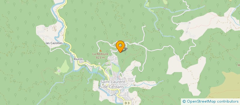 localisation de l'entreprise ETABL SANS ET GARCERIE à ST LAURENT DE CERDANS