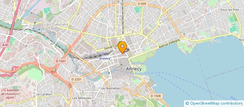 localisation de l'entreprise ETABLI 65 BOUTIQUE DE CREATEURS à ANNECY