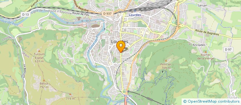 localisation de l'entreprise ETABLIR TEMPORAIREMT UNE AIDE INSERTION  LOURDES