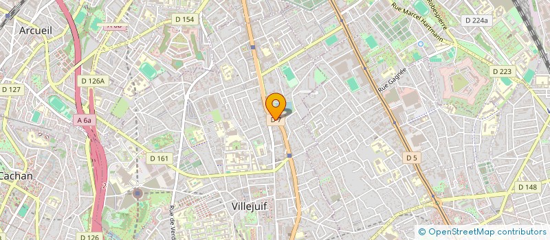 localisation de l'entreprise ETABLISEMENT F à VILLEJUIF