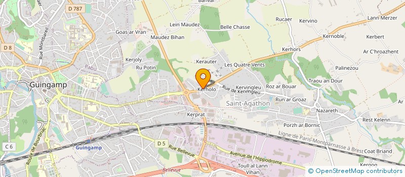 localisation de l'entreprise ETABLISEMENTS LE PEUCH - LE CAM à SAINT-AGATHON