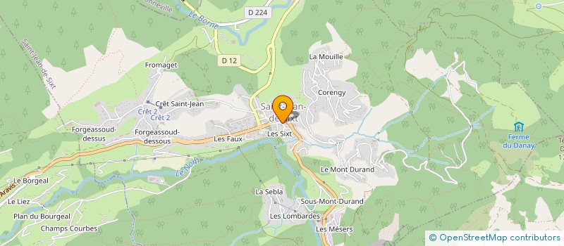 localisation de l'entreprise ETABLISS LARUAZ GERARD ET FILS à SAINT-JEAN-DE-SIXT