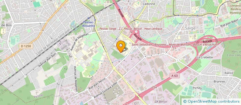 localisation de l'entreprise ETABLISS REGIONAL ENSEIGNEMENT ADAPTE à PESSAC