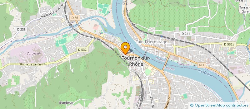 localisation de l'entreprise ETABLISSEMEMTS MICHEL BRUCHON à TOURNON-SUR-RHONE
