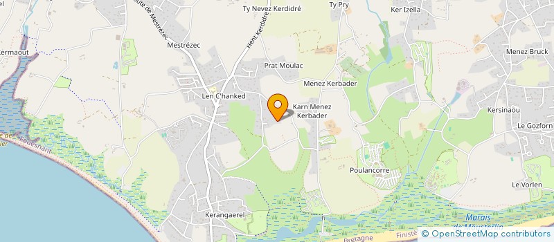localisation de l'entreprise ETABLISSEMENT AGUILE à FOUESNANT
