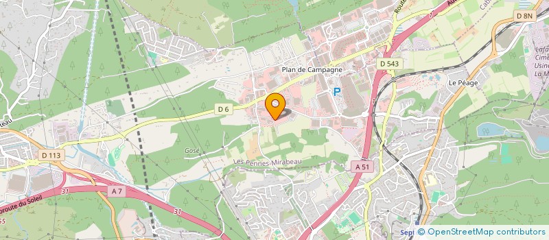 localisation de l'entreprise ETABLISSEMENT AIXOIS D'AGRO ALIMENTAIRE à LES PENNES-MIRABEAU