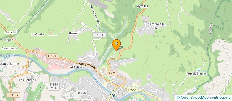 localisation de l'entreprise ETABLISSEMENT ALBENQUE ET FILS à ESPALION