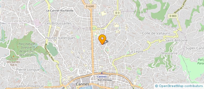localisation de l'entreprise ETABLISSEMENT ALIBERT SERVICE à CANNES