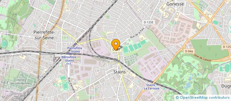 localisation de l'entreprise ETABLISSEMENT ALVES à STAINS