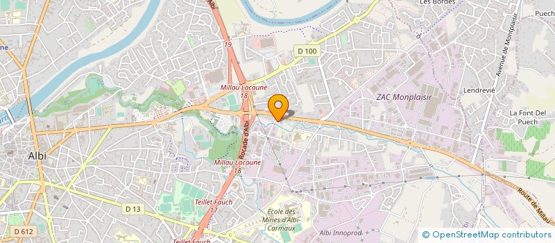 localisation de l'entreprise ETABLISSEMENT AMIEL PESAGE à ALBI